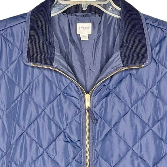 J. Crew Factory Diamond Quilted Jacket - Navy - XL - Picture 5 of 13